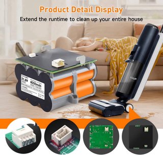 NUEVO! Batería 4000mAh 21.6V Tineco Floor One S5
