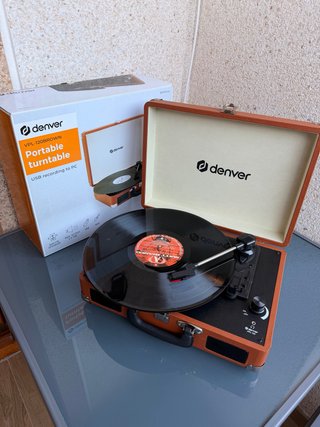Tocadiscos Denver VPL-120 Marrón Nuevo
