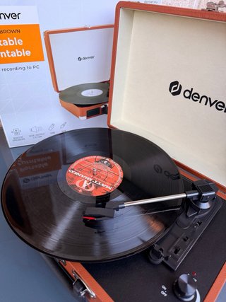 Tocadiscos Denver VPL-120 Marrón Nuevo