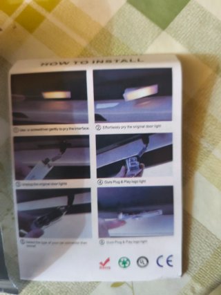 2 Lámparas LED 3D para Puerta de Coche