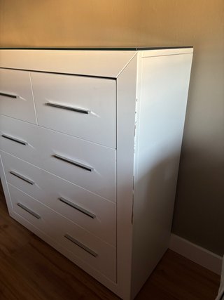 Cómoda Blanca Ikea con Tapa de Cristal