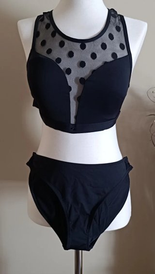 Bikini Negro con Lunares