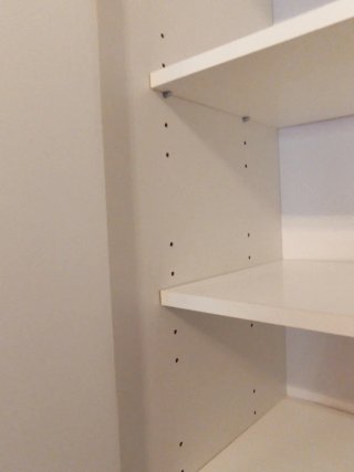 Armario auxiliar madera doble puerta blanco