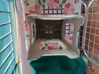 Taburete Plegable Gris