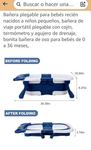 Bañera Plegable Bebé