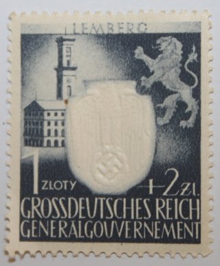 Sello Alemania Nazi Cracovia Original