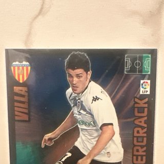 Carta Fútbol David Villa Supercrack Adrenalyn 2009