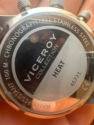 Reloj Viceroy Cronógrafo Negro/Plateado Nuevo