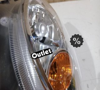 LK FARO IZQ MINI R56 06-10 FUNDO CROMO INTERMITENTE NARANJA
