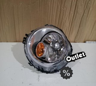 LK FARO IZQ MINI R56 06-10 FUNDO CROMO INTERMITENTE NARANJA