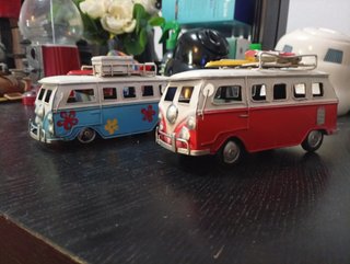 2 Furgonetas Metal Estilo VW T1 Vintage