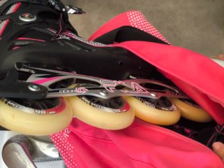 Patines Fila LX Negro/Rosa Talla 38