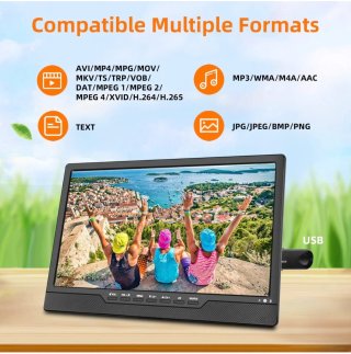 Televisor TV Portátil KCR 14° DVB-T2 HDMI Camper