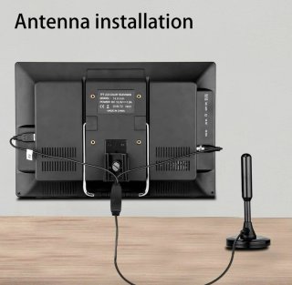 Televisor TV Portátil KCR 14° DVB-T2 HDMI Camper