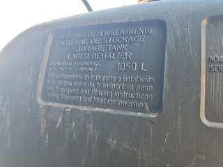 Bidón Cisterna RIKUTEC 1050L-AGUA POTABLE-USO ALIM