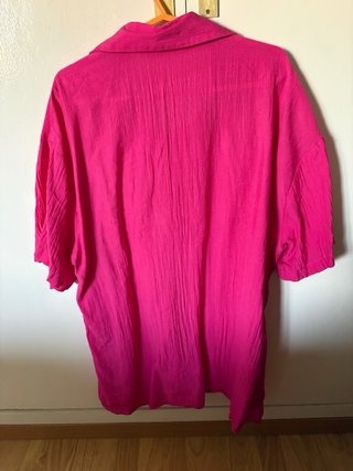 Camisa rosa manga corta