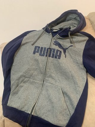 Sudadera Puma Gris y Azul