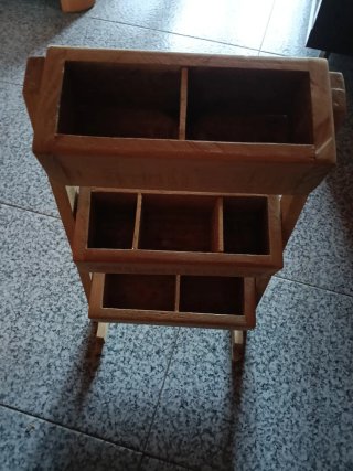Organizador de madera rústico 43x26
