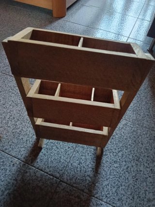 Organizador de madera rústico 43x26