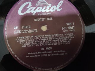 Dr. Hook Greatest Hits LP 1980 Capitol