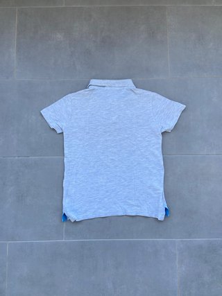 Polo gris niño Zara Boys 6-7 años, parche M