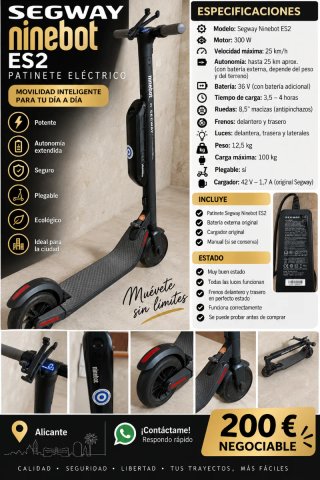 Segway Ninebot ES2 Patinete Eléctrico