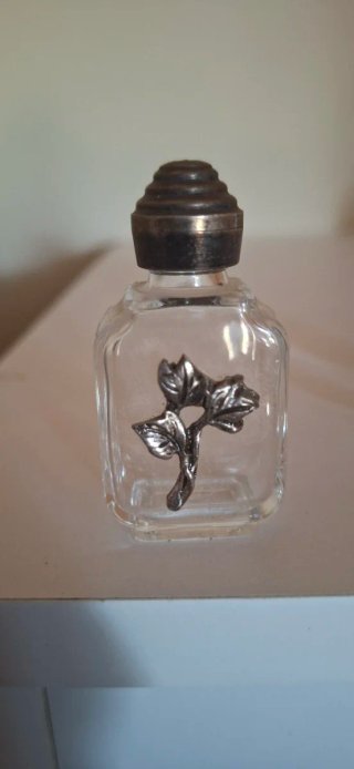 2 Profumiere Vintage Vetro Argento