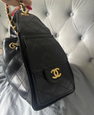 Borsa Chanel Pelle Nera e Oro