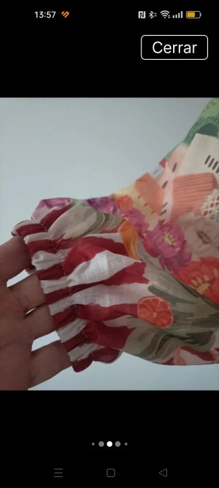Cazadora estampada multicolor