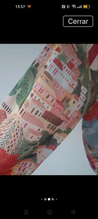 Cazadora estampada multicolor