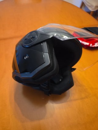 Casco moto LS2 Negro con Visera Transparente