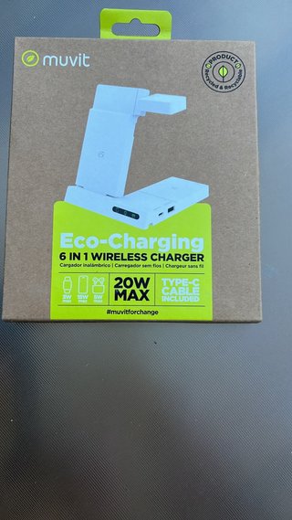 Muvit Eco-Charging 6 en 1 Cargador Inalámbrico