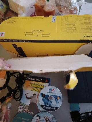 Consola PS2 Slim Gran Turismo 4 + Juegos