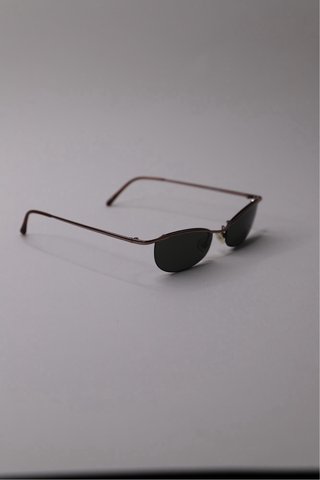 Gafas de sol vintage plateadas y negras