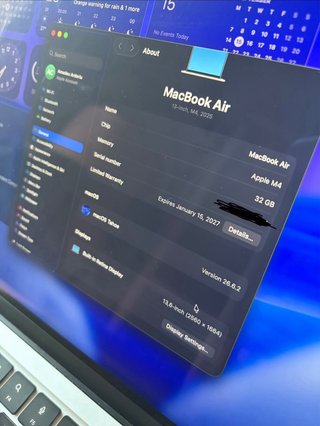 MacBook Air M4 32GB 1TB 10 núcleos