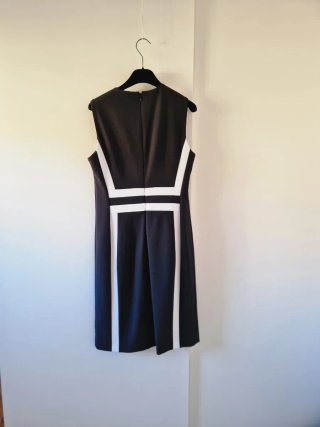 Vestido Calvin Klein Negro y Blanco
