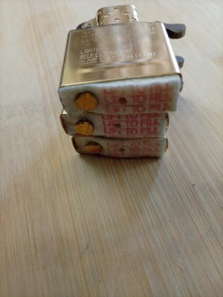 Lote 3 Interiores Zippo Latão Sólido