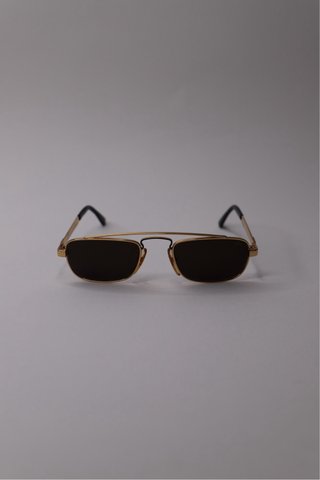 Gafas de sol vintage doradas de marca italiana