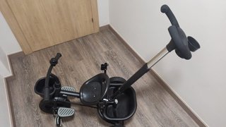 Triciclo Evolutivo Kinderkraft Rosa con mango