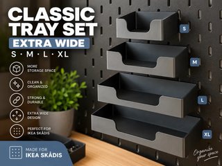 Set Organizadores IKEA SKÅDIS Extra Ancho