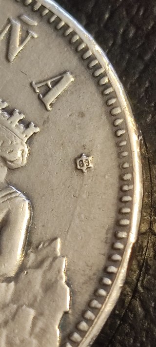 Duro Plata 1870 Muy Raro