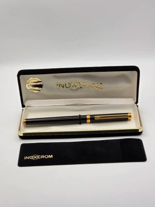 Caneta Inoxcrom Saggitarius Preto Vintage