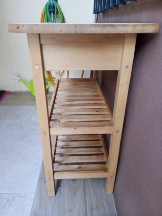 Carro de cocina de madera