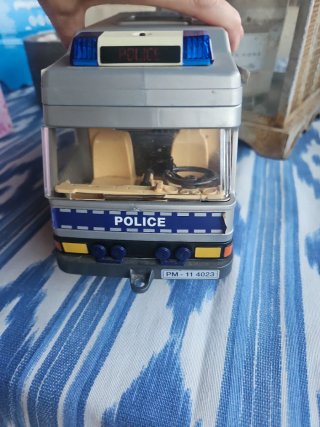 Moto Policía y 6 Policías Playmobil Furgon