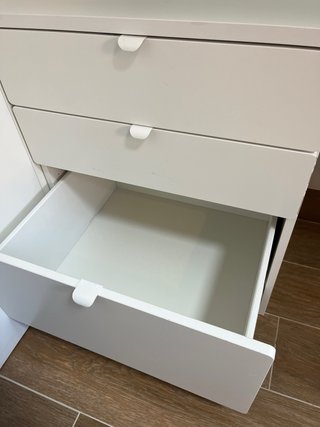 Cama Alta IKEA SMÅSTAD con Escritorio