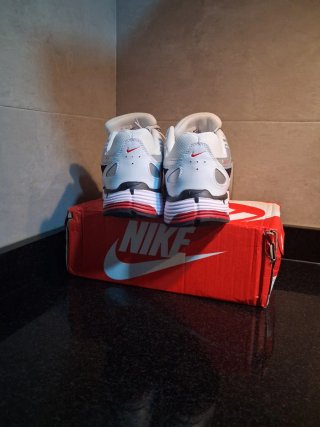 Zapatillas Nike P6000 Plata y Rojo