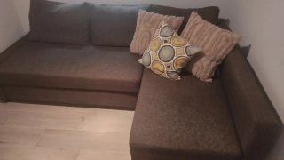 Sofá Cama Chaiselongue Marrón