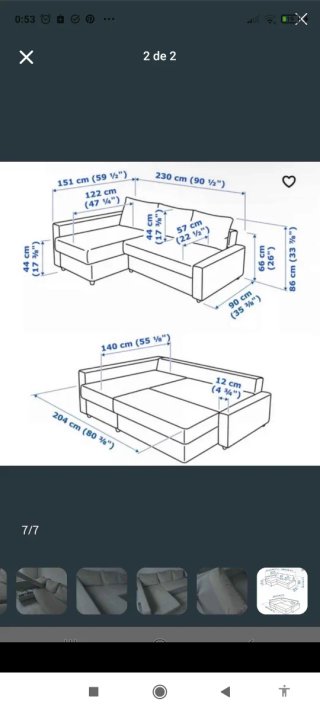 Sofá Cama Chaiselongue Marrón