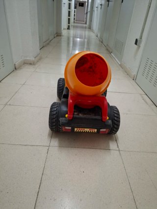 Camión Hormigonera Juguete Naranja y Rojo