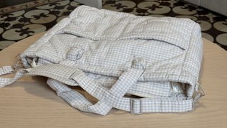 Bolso cambiador bebé cuadros Vichy